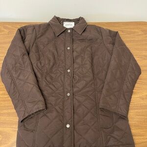 Avenue Women's Brown Quilted Jacket